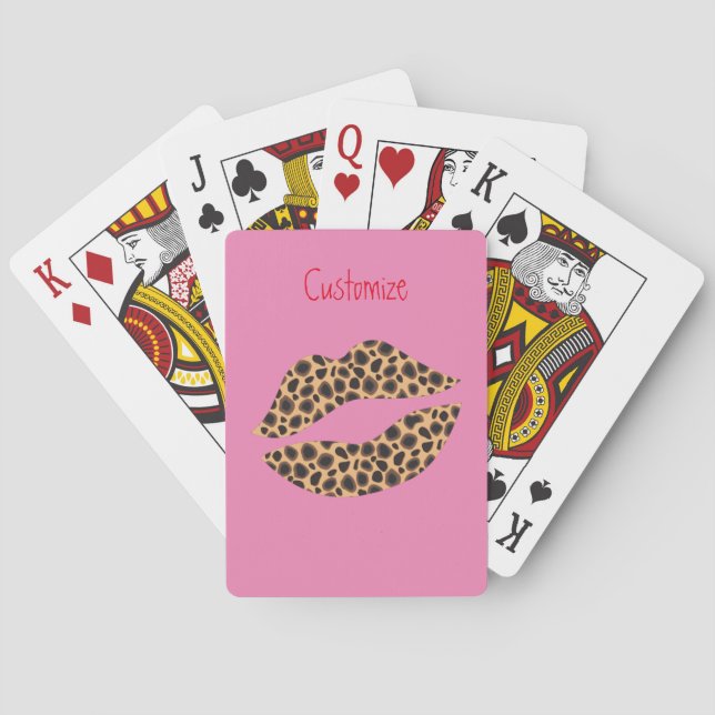 Baraja De Cartas Leopard Spots Lipstick Kiss Thunder_Cove (Reverso)