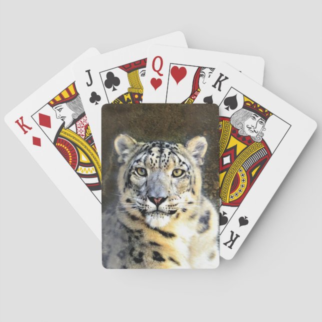 Baraja De Cartas Leopardo de la nieve (Reverso)