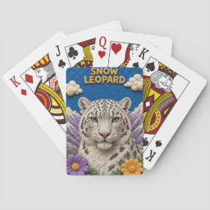 Baraja De Cartas Leopardo de las Nieves Modernas Cimas Altas KlayKo