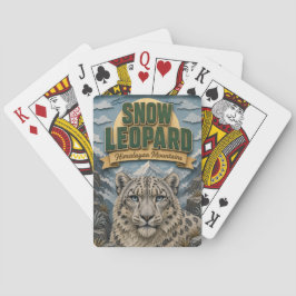 Baraja De Cartas Leopardo de las Nieves Montañas del Himalaya POPCU