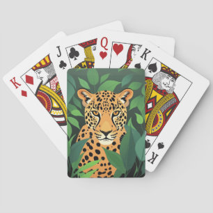 Baraja De Cartas Leopardo en la jungla
