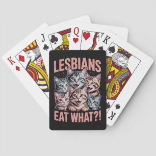 Baraja De Cartas Lesbianas comen lo gracioso que es el orgullo LGBT