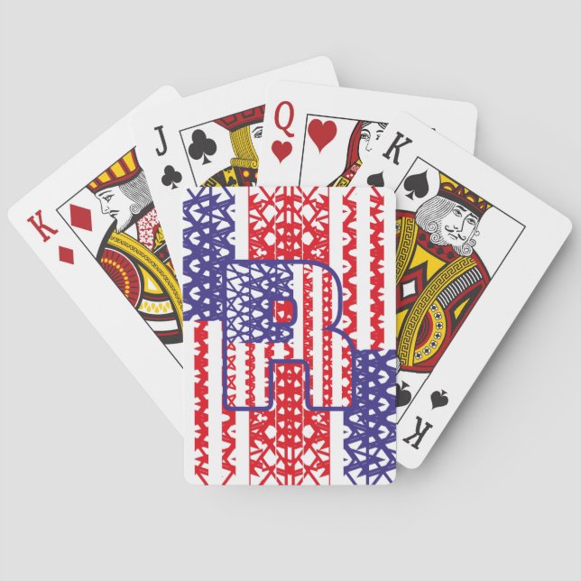BARAJA DE CARTAS LETRA INICIAL R LAS ESTRELLAS DE USA/EEUU (Reverso)