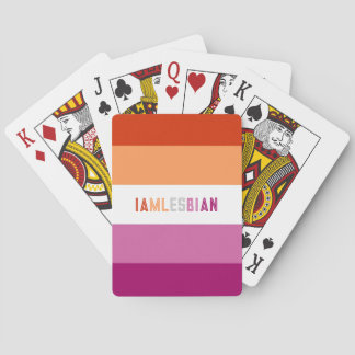 Baraja De Cartas Letra LGBTQ personalizado personalizada Lesbiana