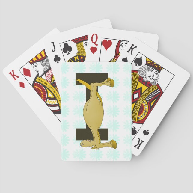 Baraja De Cartas Letra monográfica I pony personalizada (Reverso)