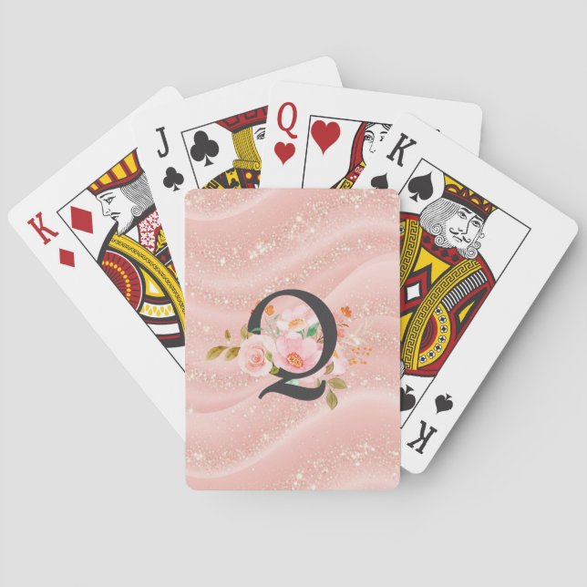 Baraja De Cartas Letra Q (Reverso)