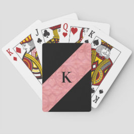 Baraja De Cartas Letra rúsculo batica rosada