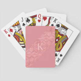 Baraja De Cartas Letra rúsculo batica rosada