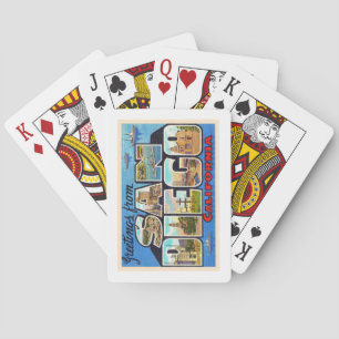 Baraja De Cartas Letra vintage grande de San Diego California