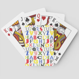 Baraja De Cartas Letras brillantemente coloreadas de Megan Meagher