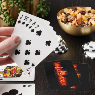 Baraja De Cartas Letras ígneas masivas de SlipperyJoe's Halloween c