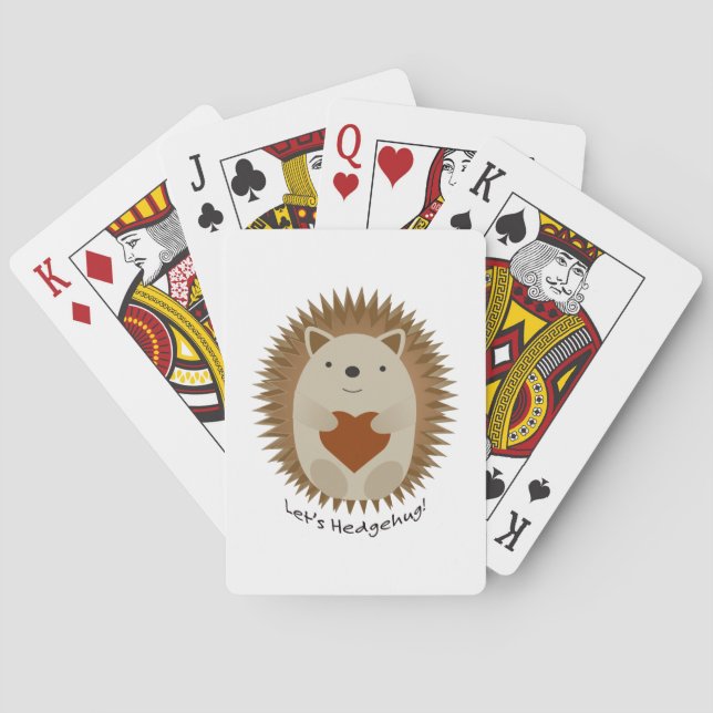 Baraja De Cartas Lets Hedgehug Hegehog (Reverso)