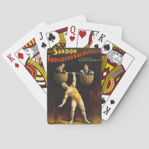 Baraja De Cartas Levantador de pesas Eugen Sandow Vaudeville