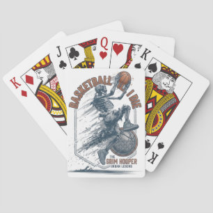 Baraja De Cartas Leyenda Urbana de Baloncesto Esqueleto Grim Hooper