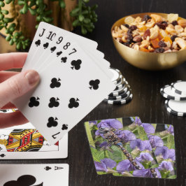Baraja De Cartas Libélula Darner de Ojos Azules en Flor