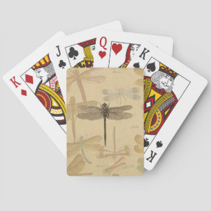 Baraja De Cartas Libélula Vintage Antigua Clásica Naturaleza