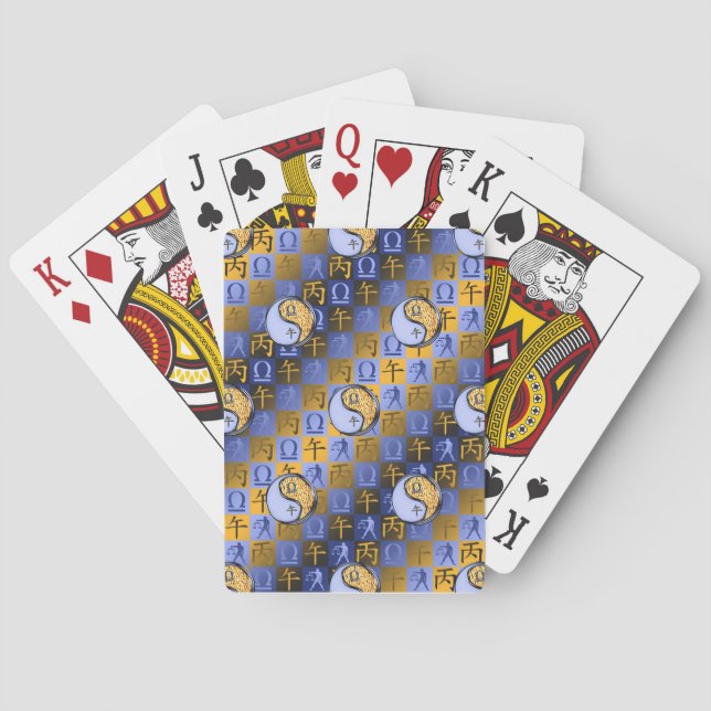 Baraja De Cartas Libra & Caballo de Fuego (Reverso)