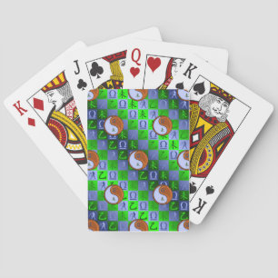 Baraja De Cartas Libra & Cabra de Madera