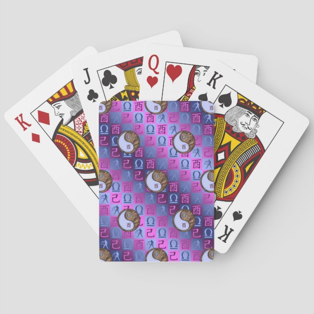 Baraja De Cartas Libra & Gallo de Tierra (Reverso)