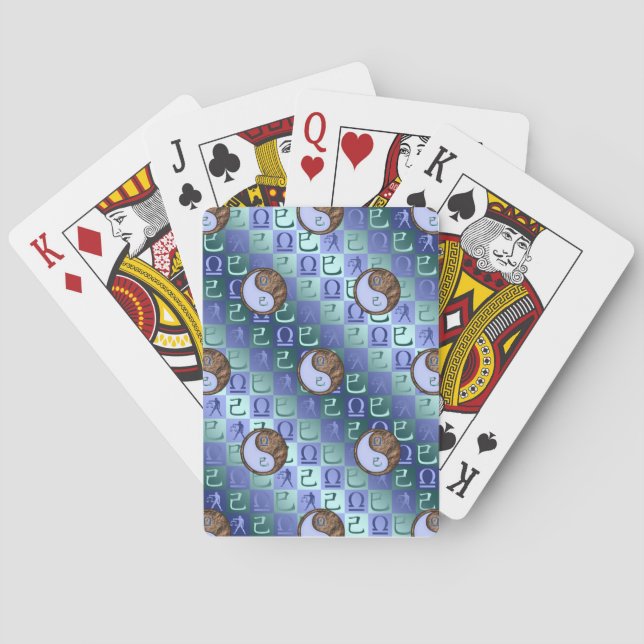 Baraja De Cartas Libra & Serpiente de Tierra (Reverso)