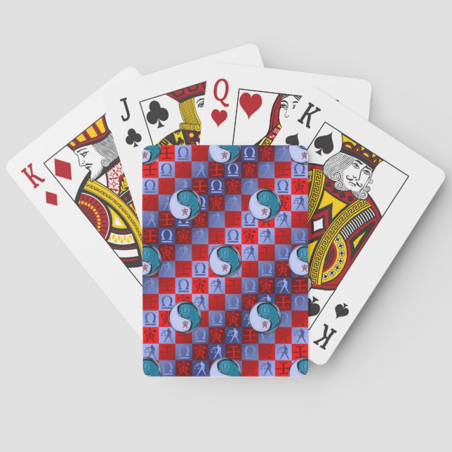 Baraja De Cartas Libra & Tigre de Agua (Reverso)