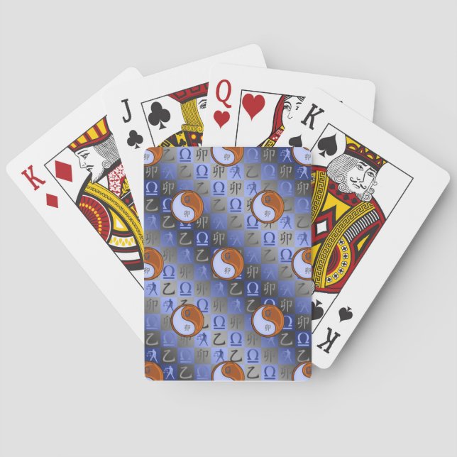 Baraja De Cartas Libra y conejo de madera (Reverso)