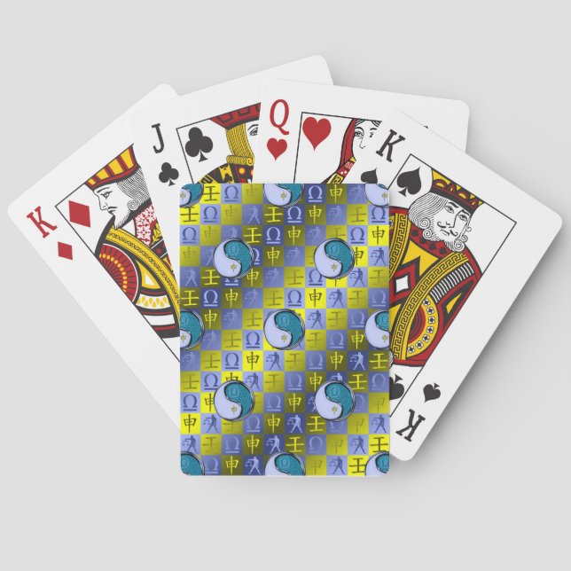 Baraja De Cartas Libra y Mono de Agua (Reverso)