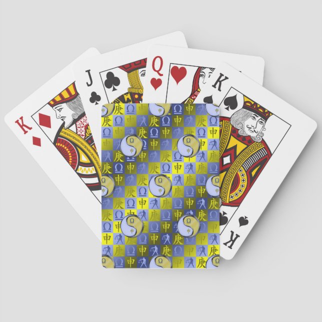 Baraja De Cartas Libra y Mono de Metal (Reverso)