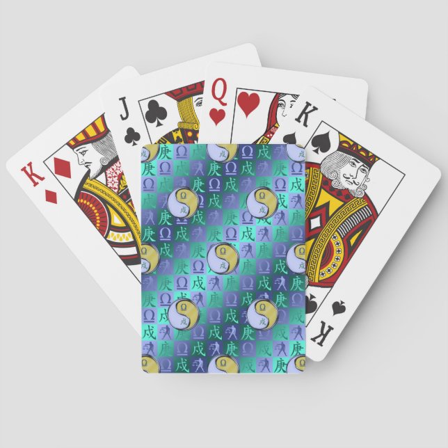 Baraja De Cartas Libra y Perro de Metal (Reverso)