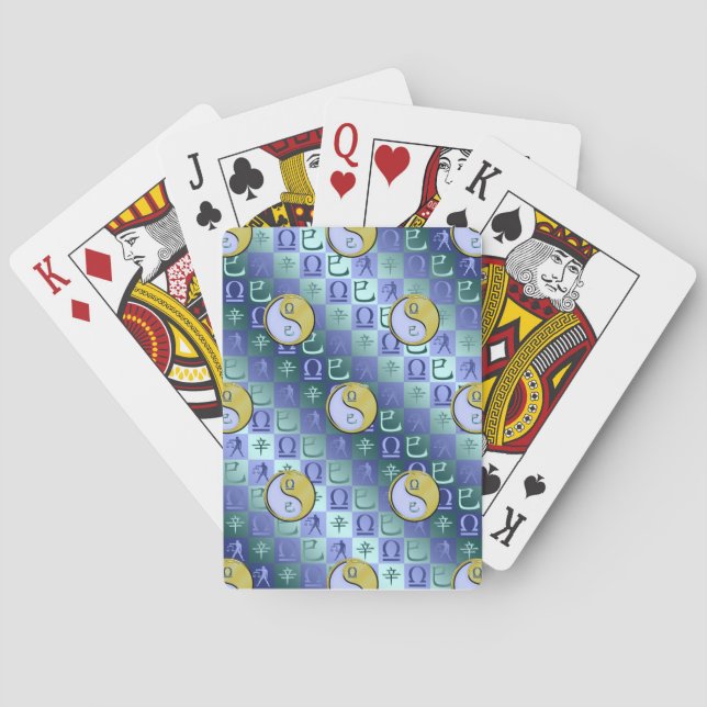 Baraja De Cartas Libra y Serpiente de Metal (Reverso)