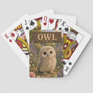 Baraja De Cartas Libro de Cuentos de Bebé Búho Lindo Animal de Guar