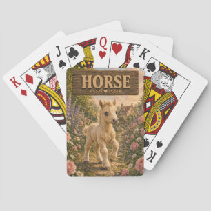 Baraja De Cartas Libro de Cuentos de Bebé Caballo Lindo Animal de G