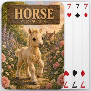 Baraja De Cartas Libro de Cuentos de Bebé Caballo Lindo Animal de G