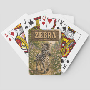 Baraja De Cartas Libro de Cuentos de Bebé Cebra Animal de Guardería