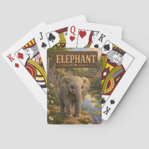 Baraja De Cartas Libro de Cuentos de Bebé Elefante Lindo Animal de