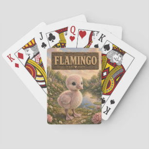 Baraja De Cartas Libro de Cuentos de Bebé Flamingo Lindo Animal de 