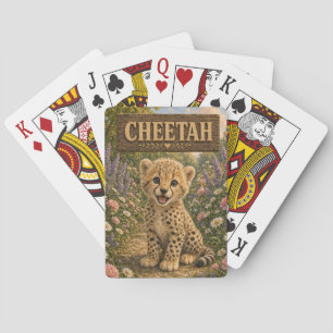 Baraja De Cartas Libro de Cuentos de Bebé Guepardo Tierno Animal de