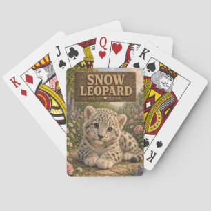 Baraja De Cartas Libro de Cuentos de Bebé Leopardo de las Nieves An