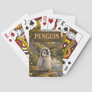 Baraja De Cartas Libro de Historias de Bebé Pingüino Tierno Animale