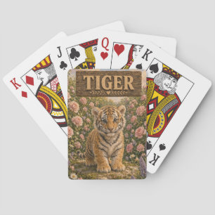 Baraja De Cartas Libro de Historias de Bebé Tigre Tierno Animal de