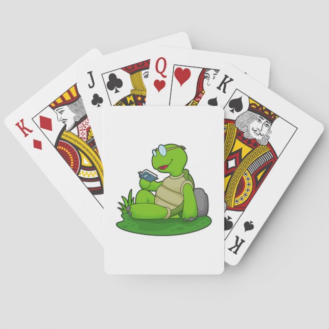 Baraja De Cartas Libro de lectura de tortugas (Reverso)