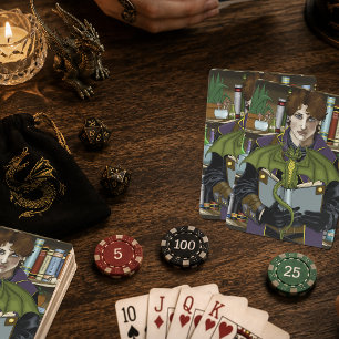 Baraja De Cartas Libros de fantasía de magos Pociones de dragón