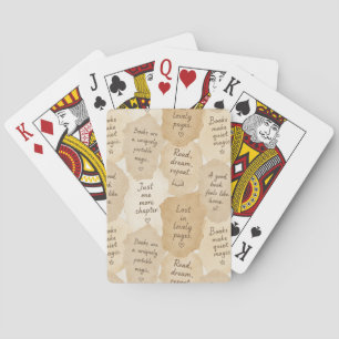 Baraja De Cartas Libros mágicos de crema inspiradores