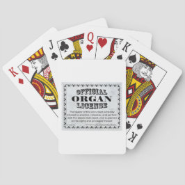 Baraja De Cartas Licencia de órganos