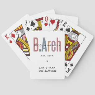 Baraja De Cartas Licenciado en Arquitectura por el personalizado BA