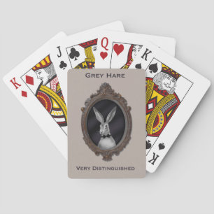 Baraja De Cartas Liebres grises muy distinguidas
