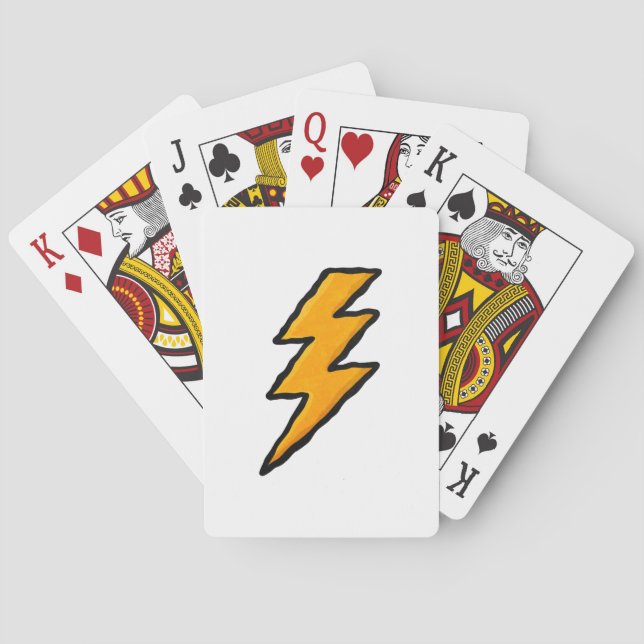 Baraja De Cartas Lightning bolt (Reverso)
