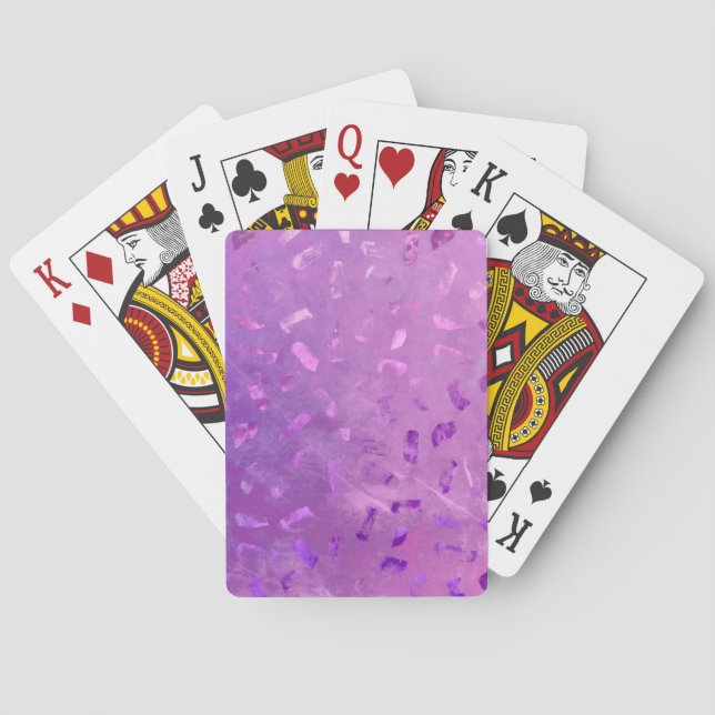 Baraja De Cartas Lilac Purpurina (Reverso)