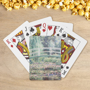 Baraja De Cartas Lilies de agua blanca Claude Monet