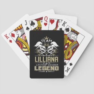 Baraja De Cartas Lilliana Lilliana Dragón Miembro Vitalicio Leyenda